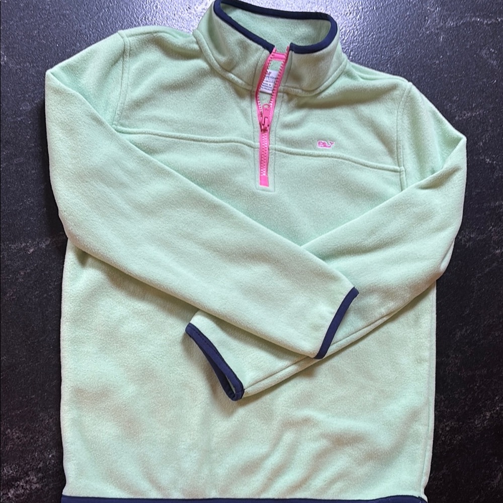 Vineyard Vines Light Green and Pink Kids Sweatshirt